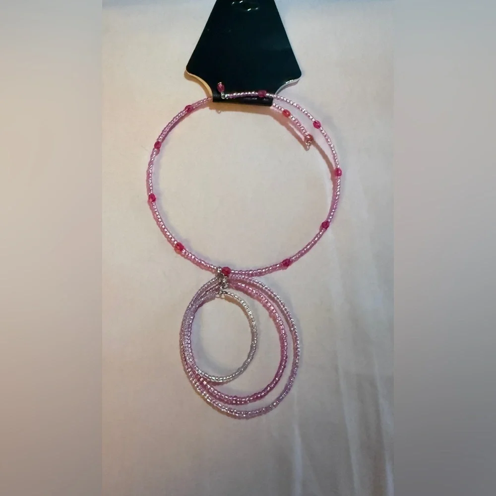 Pink Beaded Necklace